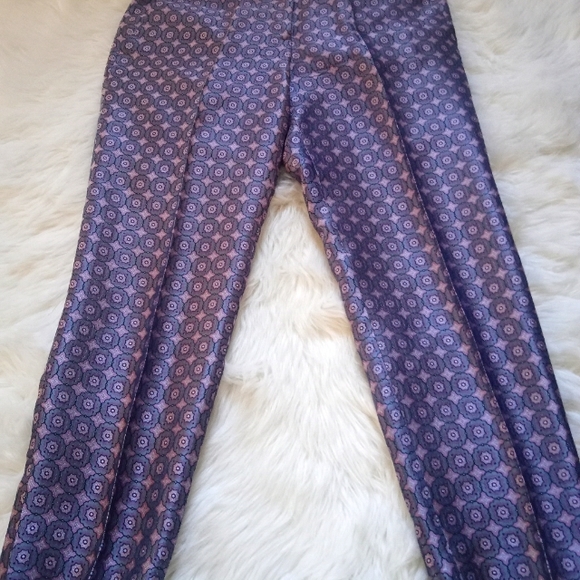 JCrew Collection Pink and Grey ankle pants sz/m - Picture 1 of 2